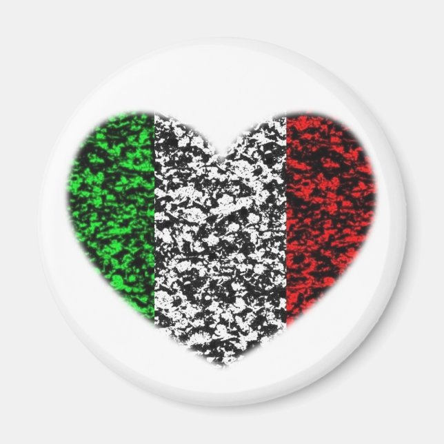 Italy Heart Magnet (Front)