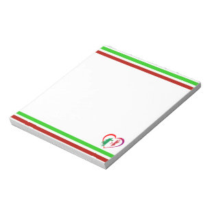 Italy heart notepad