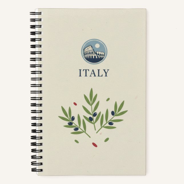 Italy Heritage & Roman Colosseum Photo Archive Notebook (Front)