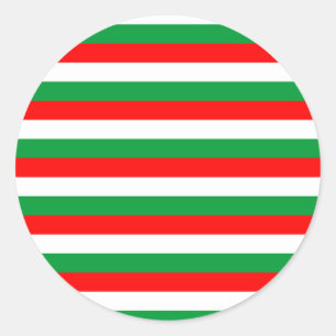 italy hungary bulgaria iran mexico Madagascar flag Classic Round Sticker