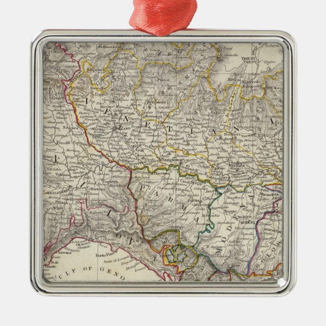 Italy I Metal Tree Decoration (Front)