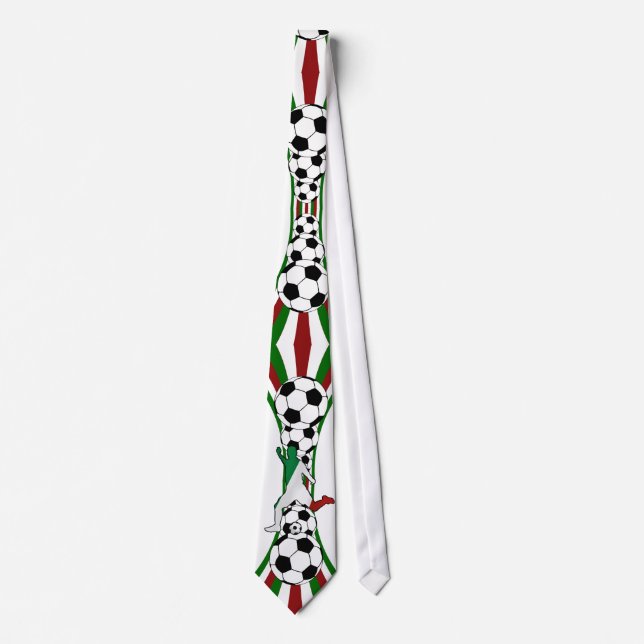 Italy . italia, calico football soccer tie (Front)