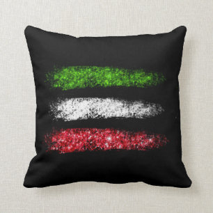 *~* ITALY ITALIA ITALIAN Simple Abstract Flag Cushion