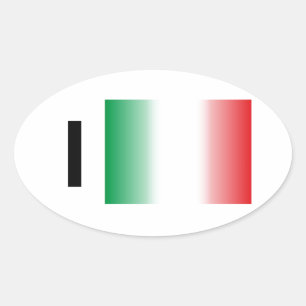 Italy - Italia Kleber Oval Sticker