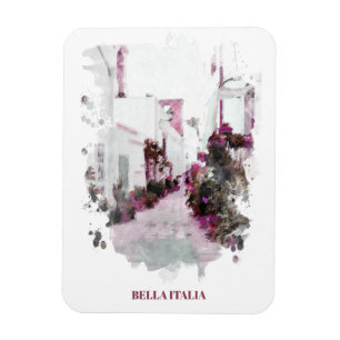 ** Italy Italia Plants Street AP12 Artistic Fridge Magnet