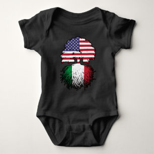Italy Italian American USA United States America Baby Bodysuit