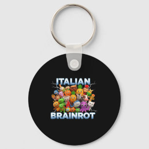 Italy Italian Brainrot Funny Meme Characters Trend Key Ring