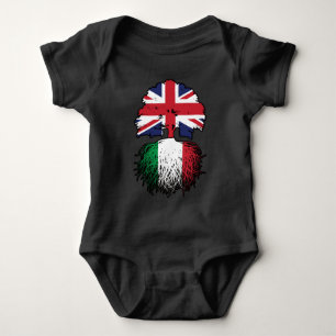 Italy Italian British UK United Kingdom Britain Baby Bodysuit