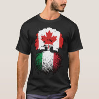 Italy Italian Canadian Canada Tree Roots Flag