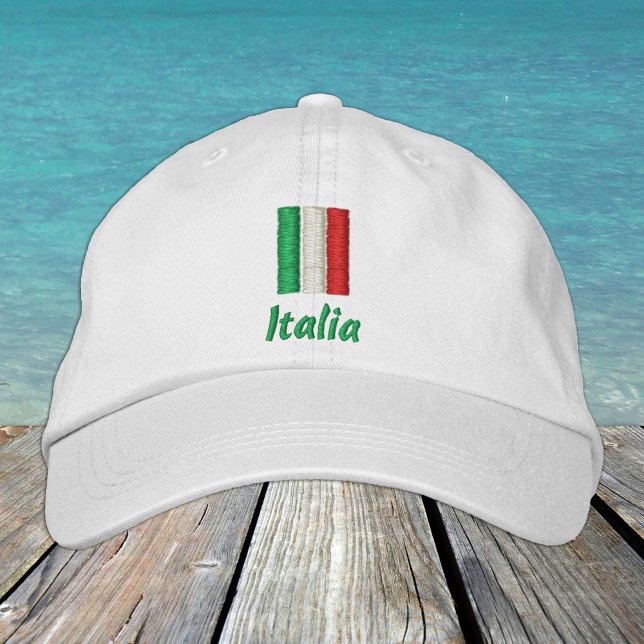 Italy & Italian Flag fashion / Italia Patriots Embroidered Hat (Creator Uploaded)