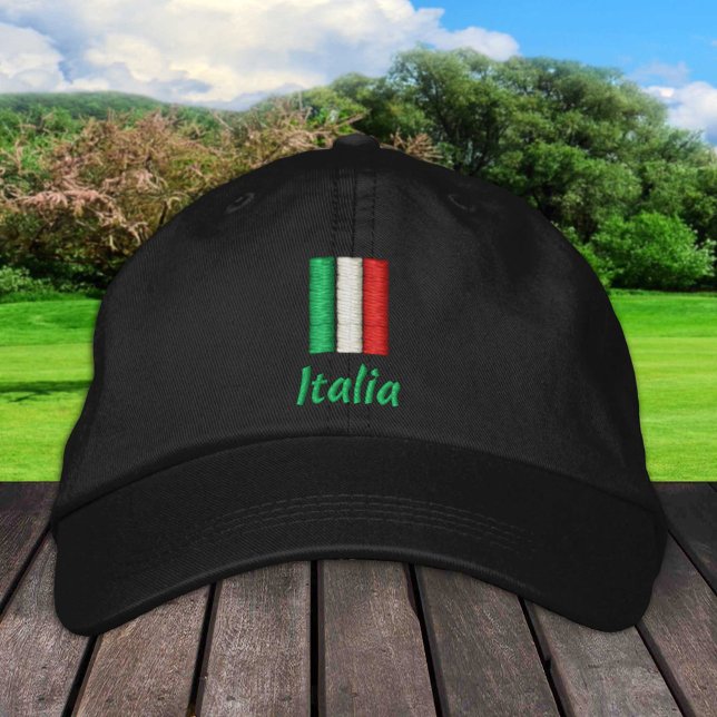 Italy & Italian Flag fashion / Italia Patriots Embroidered Hat (Creator Uploaded)