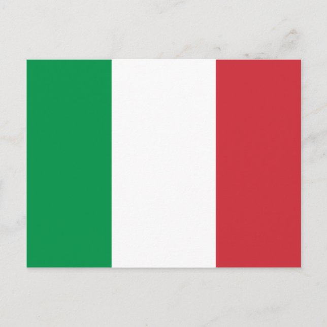 Italy (Italian) Flag Postcard (Front)