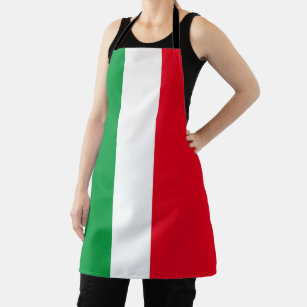 Italy Italian Flag Red White Green Italia Apron