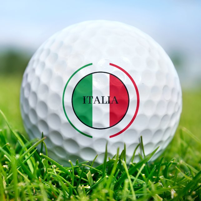 Italy Italian Flag Red White Green Italia Golf Balls (Creator Uploaded)