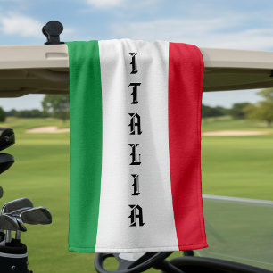 Italy Italian Flag Red White Green Italia Golf Towel