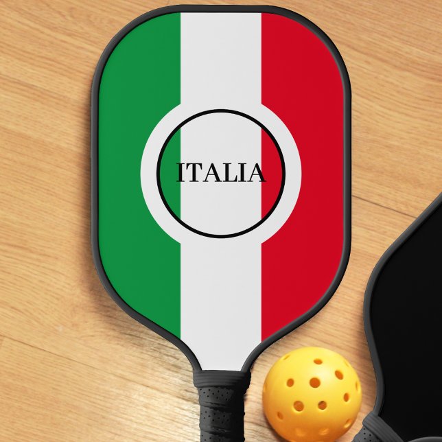 Italy Italian Flag Red White Green Italia Pickleball Paddle (Italy Italian flag Italia pickleball paddle)