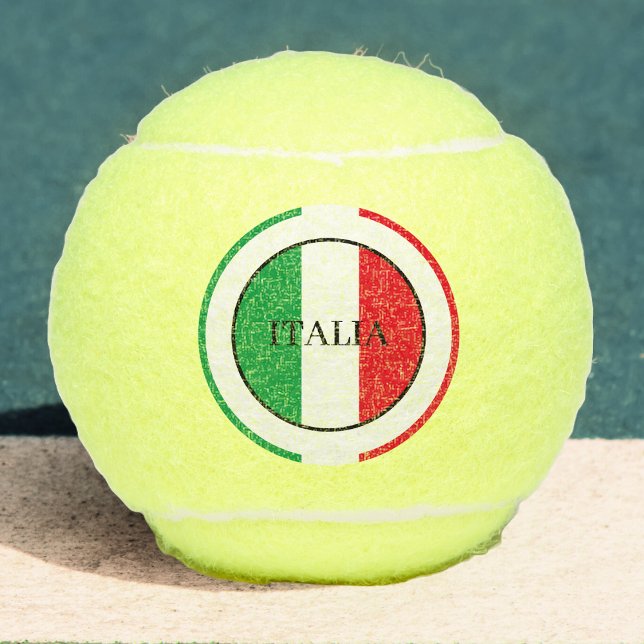 Italy Italian Flag Red White Green Italia Tennis Balls (italy italian flag italia tennis ball)