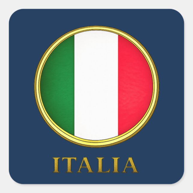 Italy - Italian Flag Square Sticker (Front)