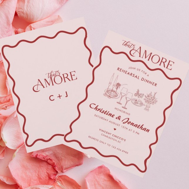 Italy | Italian Food | Rehearsal Dinner   Invitation (Creator Uploaded)