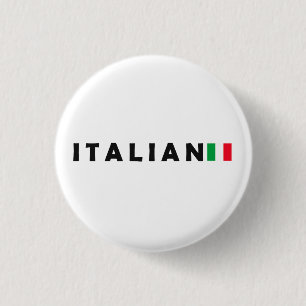 Italy Italian, I love Italy 3 Cm Round Badge