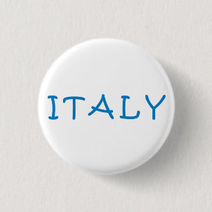 Italy Italian, I love Italy 3 Cm Round Badge