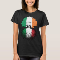 Italy Italian Irish Ireland Tree Roots Flag