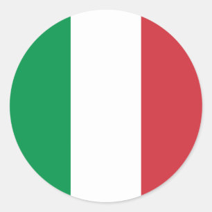 Italy – Italian National Flag Classic Round Sticker
