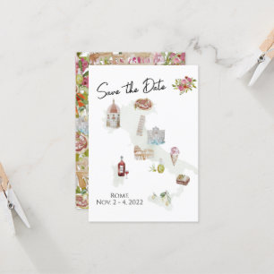 Italy, Italy trip, Italian Save the Date Invitation