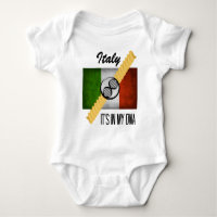 Italy It's in My DNA Molecule Italian Flag Rotini