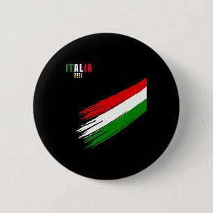 Italy Jersey Soccer Italian Italia Lovers 6 Cm Round Badge