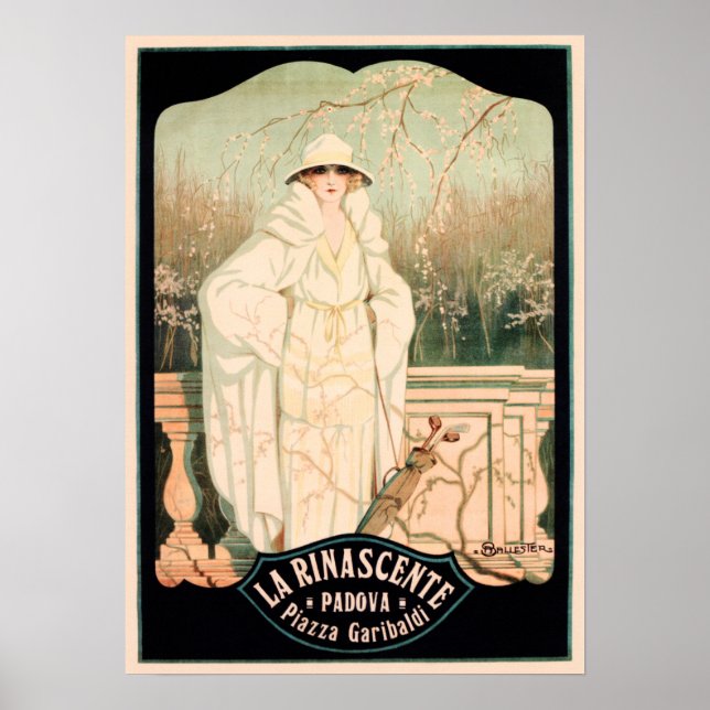 Italy LA RINASCENTE Padova Departmental Store Ad Poster (Front)