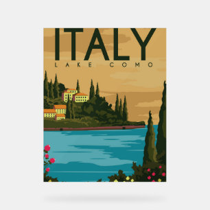 Italy Lake Como Acrylic Sign