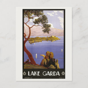 Italy Lake Garda Vintage Travel Postcard
