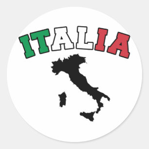 Italy Land Classic Round Sticker
