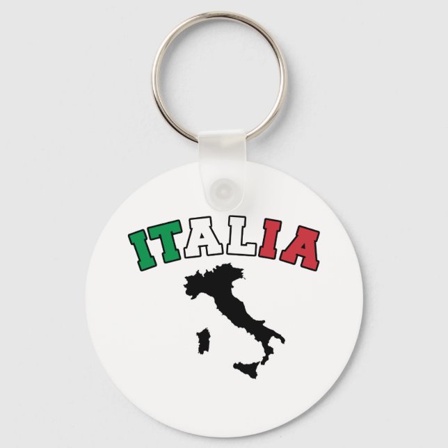 Italy Land Key Ring (Front)