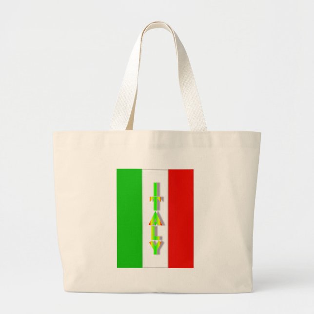 Italy Large Tote Bag (Front)