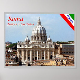 Italy - Lazio - Rome - Basilica of Saint Peter - Poster
