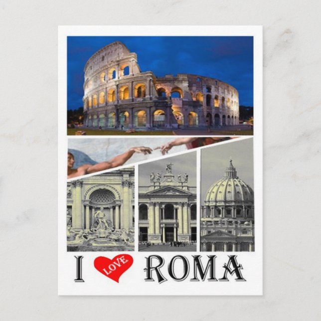 Italy - Lazio - Rome - I Love - Postcard (Front)