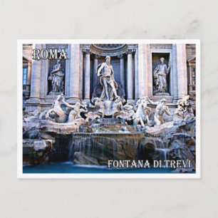 Italy - Lazio - Rome - Trevi Fountain - Postcard