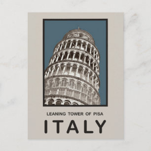 Italy Leaning Tower of Pisa Postcard