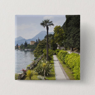 Italy, Lecco Province, Varenna. Villa Monastero, 15 Cm Square Badge