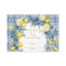Italy Lemon Tiles How Many Kisses Game Place Card