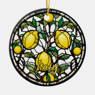 Italy Lemon Tree Ceramic Ornament