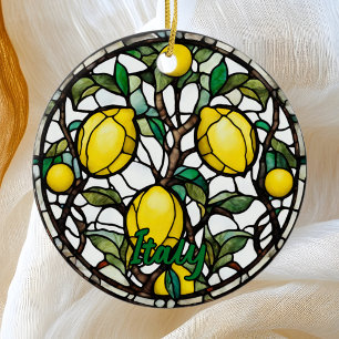 Italy Lemon Tree  Ceramic Ornament
