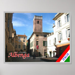 Italy - Liguria - Albenga - Poster