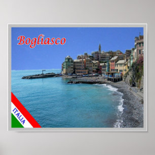 Italy - Liguria - Bogliasco - Poster