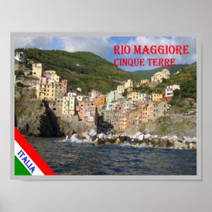 Italy - Liguria - Cinque Terre - Riomaggiore - Poster