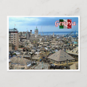 Italy - Liguria - Genoa - Downtown - Postcard