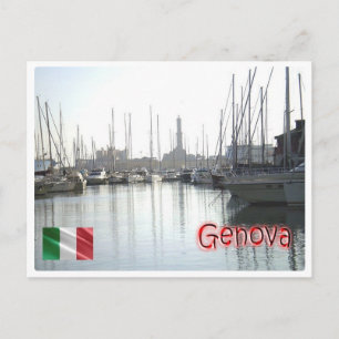 Italy - Liguria - Genoa - Harbour - Postcard