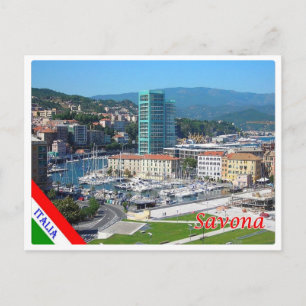 Italy - Liguria - Savona - Harbour - Postcard